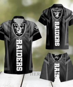 Oakland Raiders For Fan Hawaiian Shirt And Short