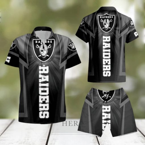 Oakland Raiders For Fan Hawaiian Shirt And Short