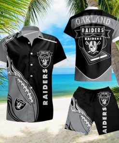 Oakland Raiders Hawaiian Shirt And Short Summer Shirt