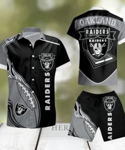 Oakland Raiders Hawaiian Shirt And Short Summer Shirt