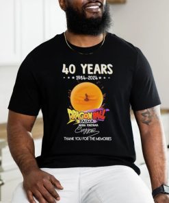 Official 40 Years 1984 2024 Dragon Ball Daima Thank You For The Memories Signatures Shirt