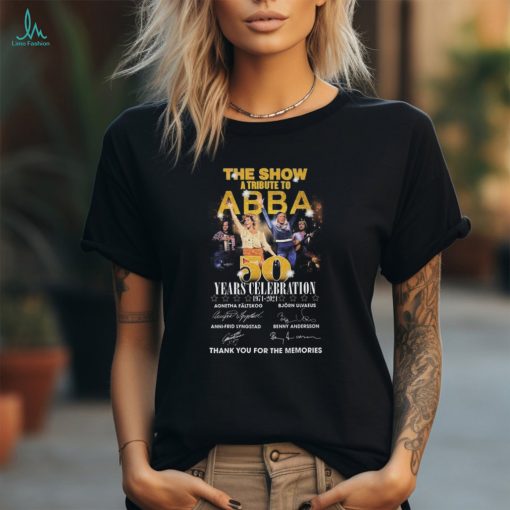 Official ABBA The Show 50 Years Of Memories T Shirt