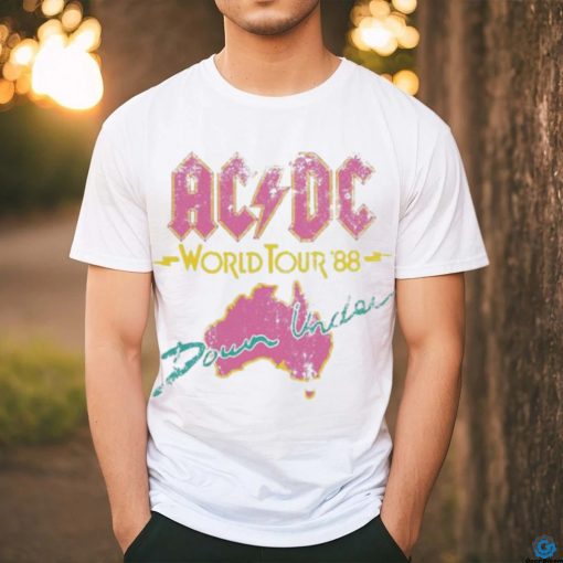 Official AC DC Band World Tour ’88 Down Uncler shirt