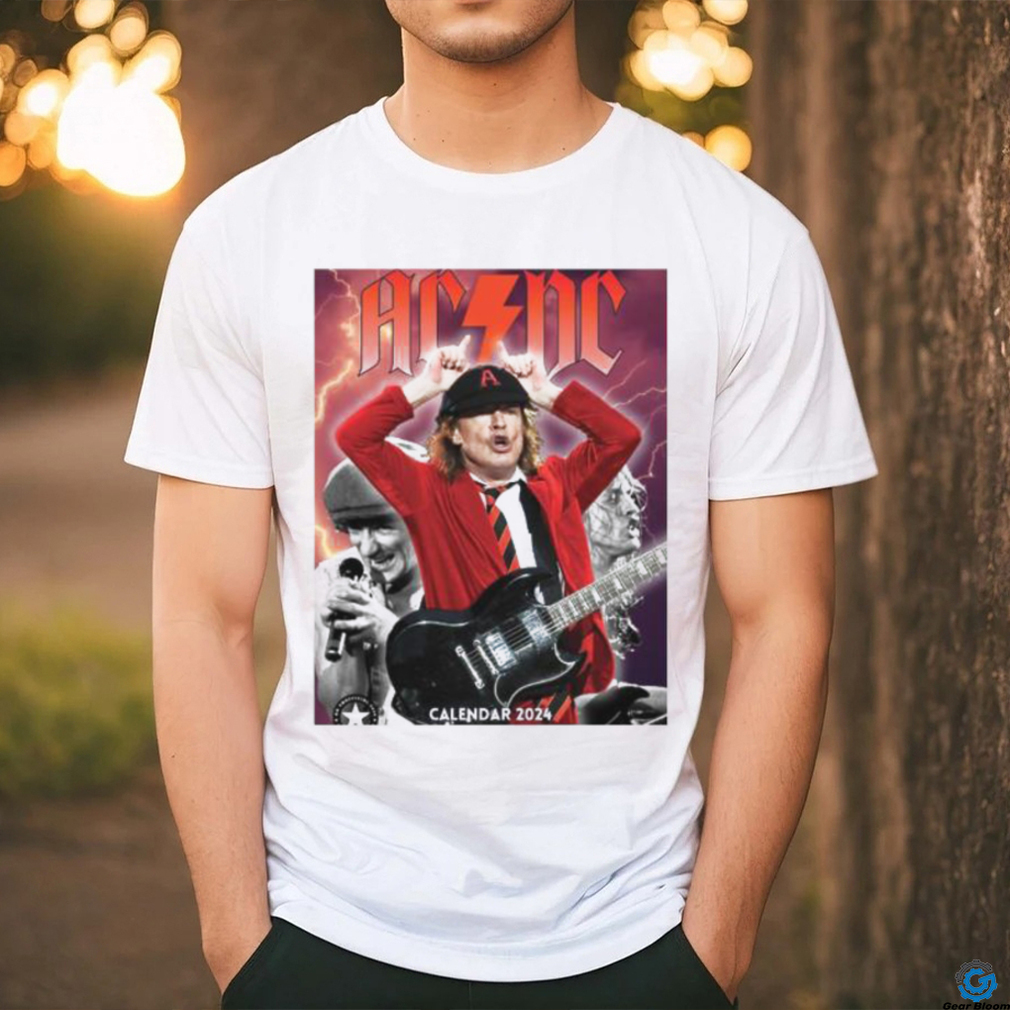 Official AC DC Tour Music Calendar 2024 shirt Official AC DC Tour Music Calendar 2024 shirt