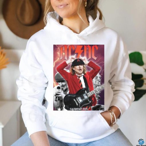 Official AC DC Tour Music Calendar 2024 shirt