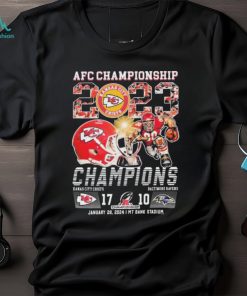 Official AFC Championship 2023 Champions Kansas City Chiefs 17 10 Baltimore Ravens Shirt