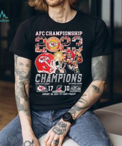 Official AFC Championship 2023 Champions Kansas City Chiefs 17 10 Baltimore Ravens Shirt