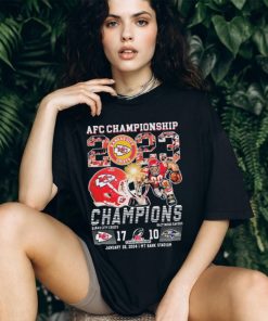 Official AFC Championship 2023 Champions Kansas City Chiefs 17 10 Baltimore Ravens Shirt
