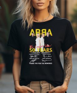 Official Abba the Concert Show 50 Years 1974 2024 thank you for the memories signatures shirt