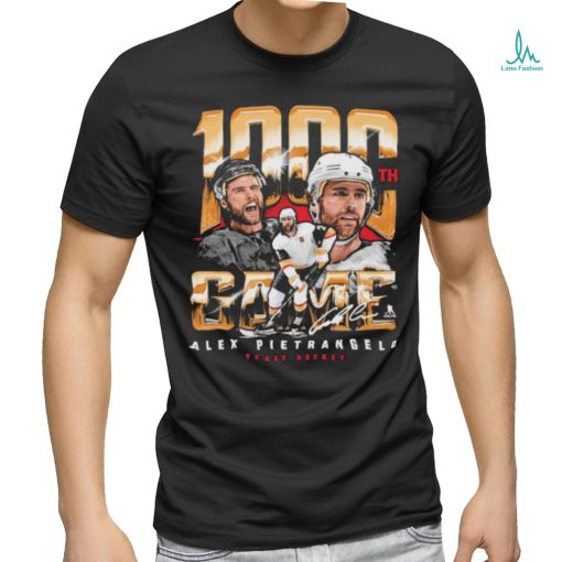 Official Alex Pietrangelo Vegas Golden Knights Hockey 1000th Game signature shirt