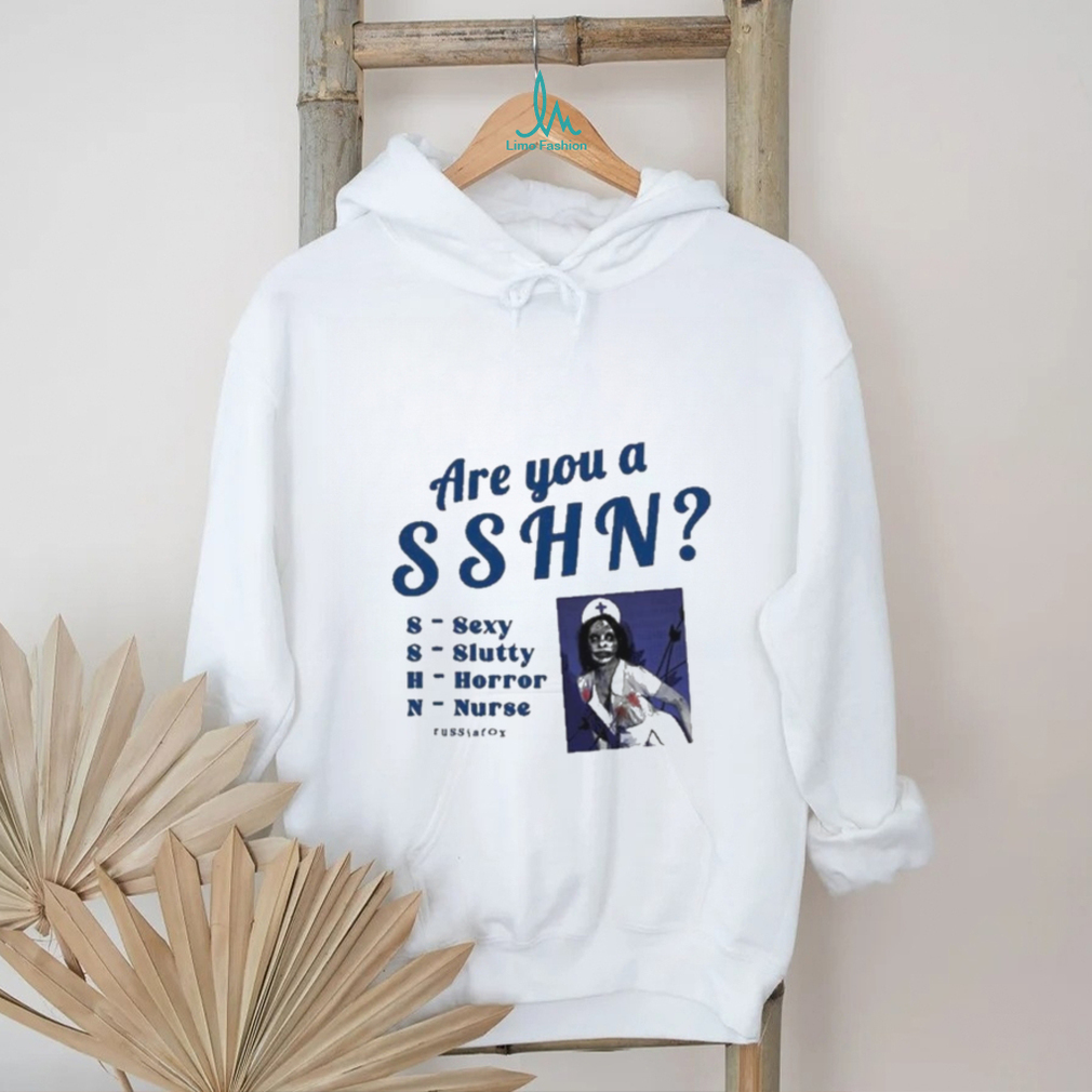 Official Are You A Sshn Sexy Slutty Horror Nurse Russia Fox T Shirt Official Are You A Sshn Sexy Slutty Horror Nurse Russia Fox T Shirt