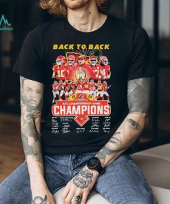 Official Back To Back AFC Championship Game Champions Kansas City Chiefs Team Signatures Shirt