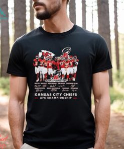 Official Chiefs 2023 AFC Championship Signature Shirt
