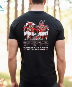 Official Chiefs 2023 AFC Championship Signature Shirt