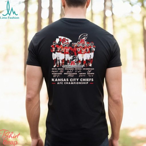 Official Chiefs 2023 AFC Championship Signature Shirt