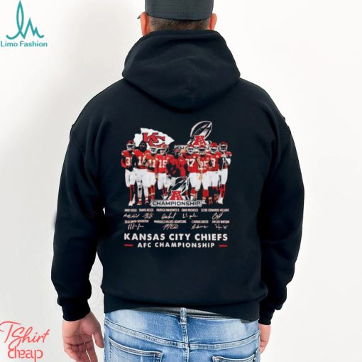 Official Chiefs 2023 AFC Championship Signature Shirt