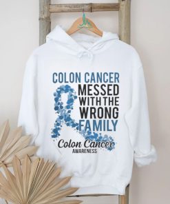 Official Colon Cancer Messed With Wrong Family Colon Cancer Awareness T Shirt