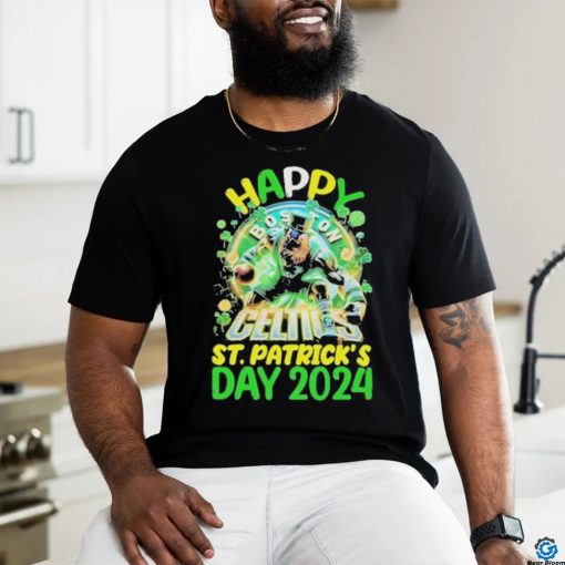 Official Happy st patrick’s day 2024 Boston celtics T shirt