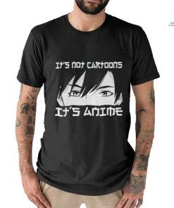 Official Its not cartoons its anime boy manga lover otaku anime merch shirt