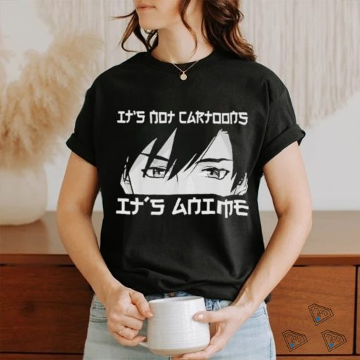 Official Its not cartoons its anime boy manga lover otaku anime merch shirt