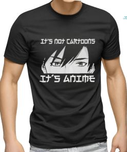 Official Its not cartoons its anime boy manga lover otaku anime merch shirt