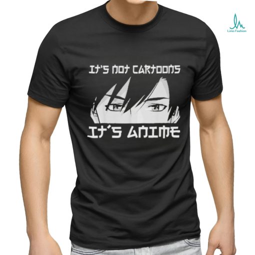 Official Its not cartoons its anime boy manga lover otaku anime merch shirt