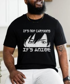 Official Its not cartoons its anime boy manga lover otaku anime merch shirt