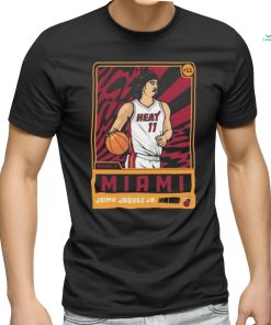 Official Jaime Jaquez Jr. Miami Heat Rookie Card Shirt