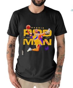 Official Lakers Dennis Rodman Slam Dunk Signature Shirt