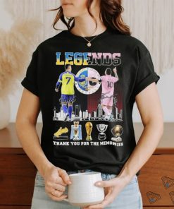 Official Legends Cristiano Ronaldo And Lionel Messi Thank You For The Memories Signatures Shirt