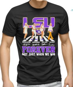 Official Lsu Women’s Basketball Abbey Road Forever Not Just When We Win Signature T Shirt