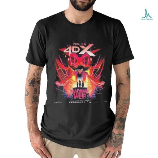 Official Madame Web Official Poster Feel It In 4DX Releases February 14th 2024 Shirt