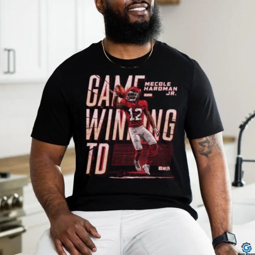 Official Mecole Hardman Jr. Kansas City Game Winning signature shirt