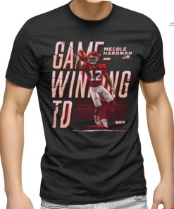 Official Mecole Hardman Jr. Kansas City Game Winning signature shirt