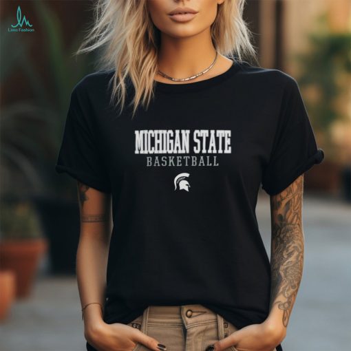 Official Michigan State Spartans Champion Basketball Stack Logo T Shirt