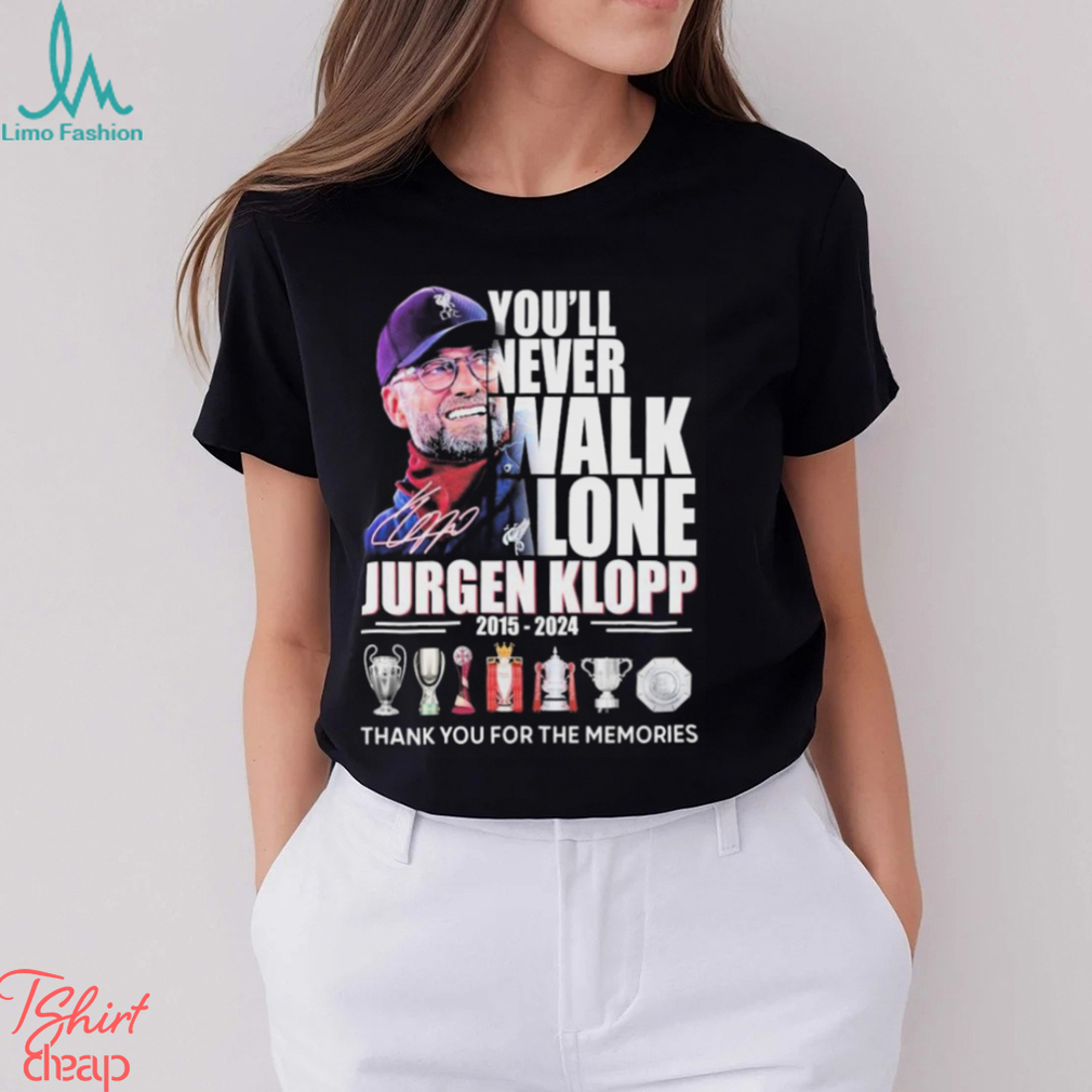 Official Never Walk Alone Coach Klopp 2015 2024 Shirt Official Never Walk Alone Coach Klopp 2015 2024 Shirt