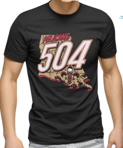 Official New Orleans Pelicans 504 Full Court Press T Shirt