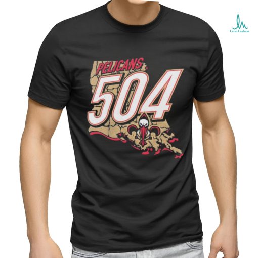 Official New Orleans Pelicans 504 Full Court Press T Shirt