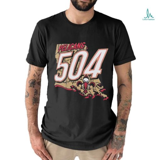 Official New Orleans Pelicans 504 Full Court Press T Shirt