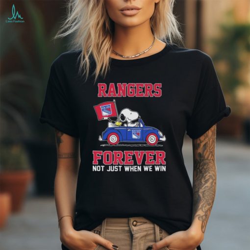 Official New York Rangers Love Snoopy Forever Fan T Shirt