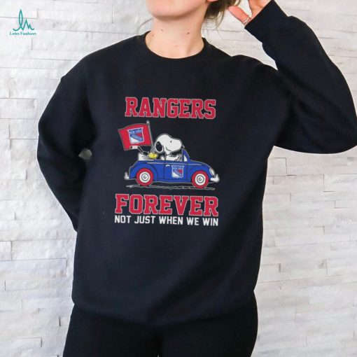 Official New York Rangers Love Snoopy Forever Fan T Shirt