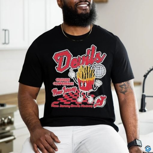 Official New jersey devils eastern conference cheese fries T shirt