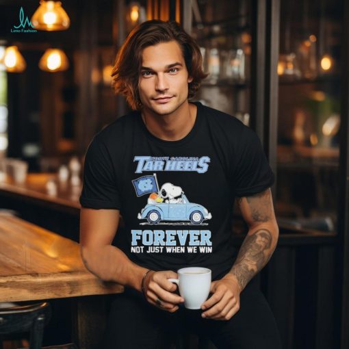 Official North Carolina Tar Heels Snoopy Forever Fan T Shirt