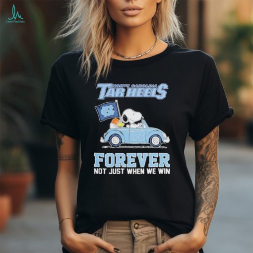 Official North Carolina Tar Heels Snoopy Forever Fan T Shirt
