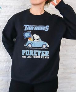 Official North Carolina Tar Heels Snoopy Forever Fan T Shirt