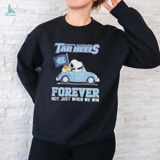 Official North Carolina Tar Heels Snoopy Forever Fan T Shirt