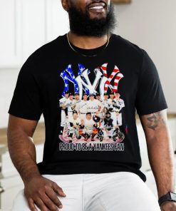 Official Proud to be a yankees fan signatures shirt