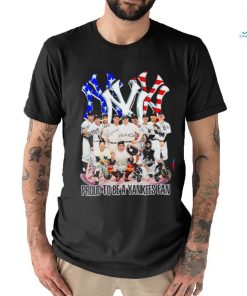 Official Proud to be a yankees fan signatures shirt