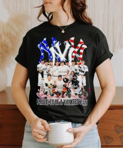 Official Proud to be a yankees fan signatures shirt