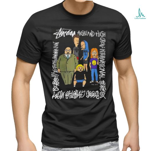 Official Rare Vintage Stussy Beavis and Butt Head Shirt